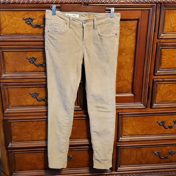 PILCRO Stet fit lowrise skinny tan pinwale cord jeans size 26 - Picture 4 of 5